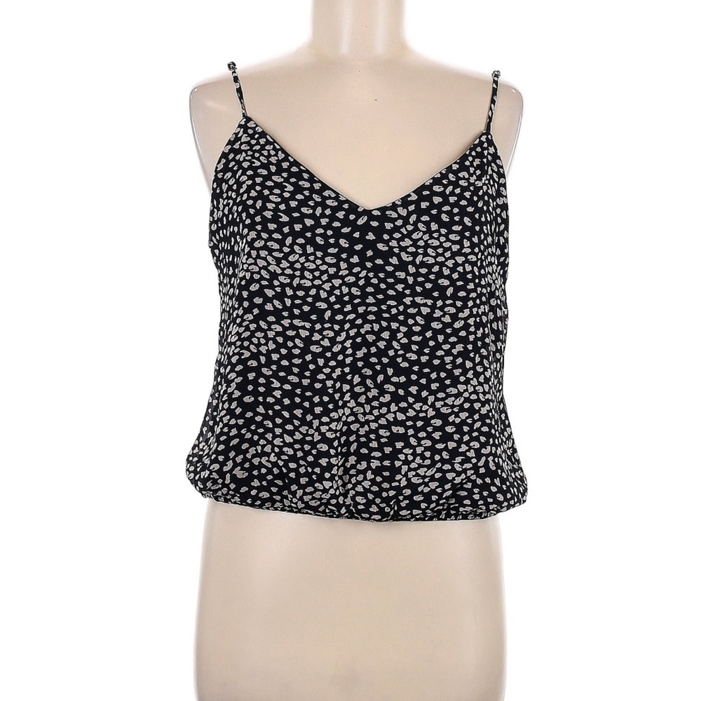 Nine Britton Black and White Crop Camisole